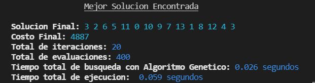 Resumen solucion Algoritmos Geneticos
